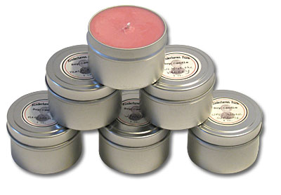 Soy candles handmade by Kinderhaven Farm in Michigan.