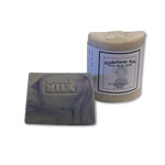 Blue Heather and Tonka Bean Goats Milk Bar Soap by Kinderhaven Farm. Click image for larger view.